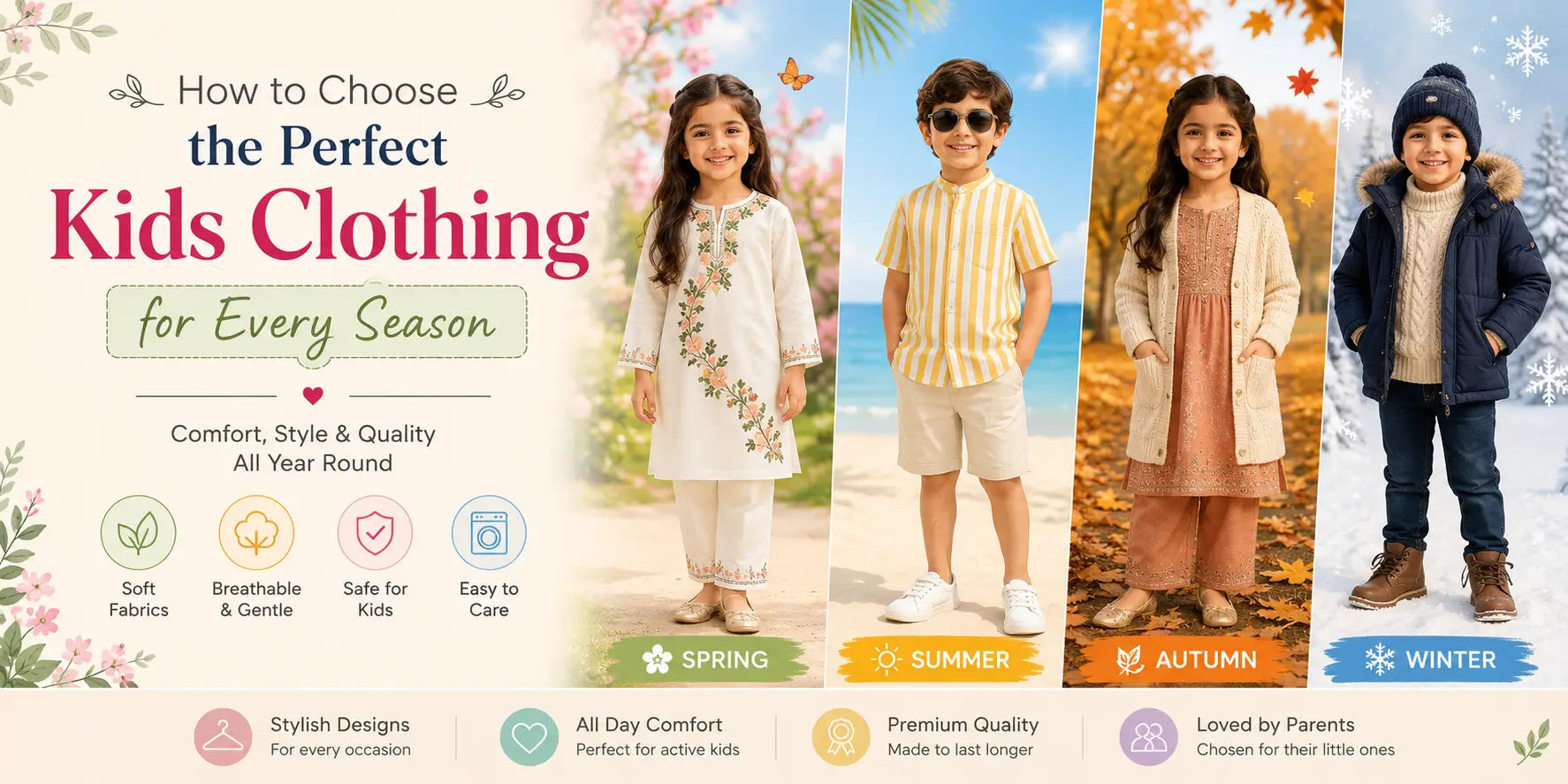 How to Choose the Perfect Kids Clothing for Every Season