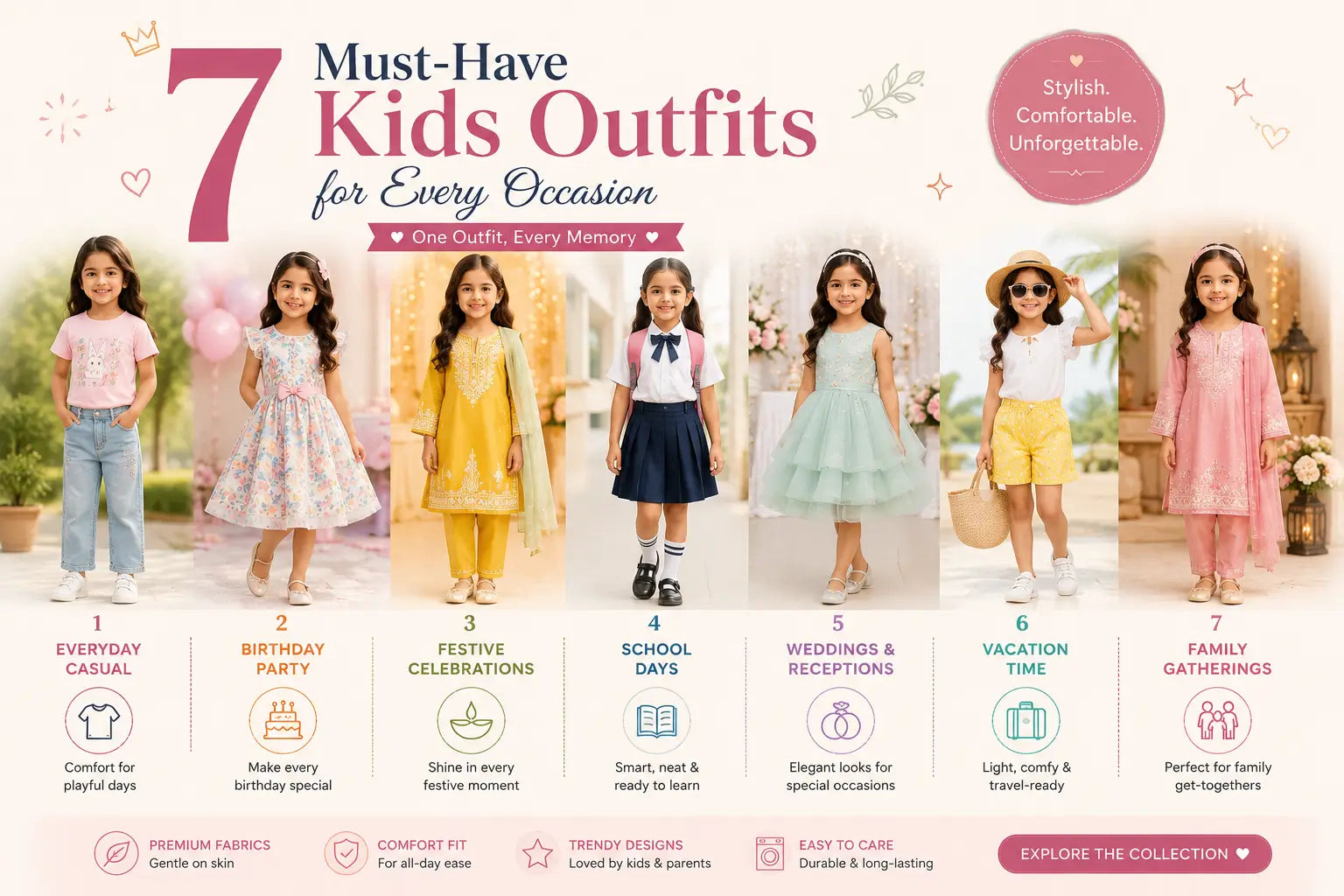 7 Must-Have Kids Outfits for Every Occasion