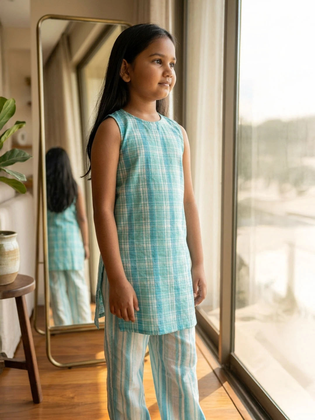 Cotton coord set for kids