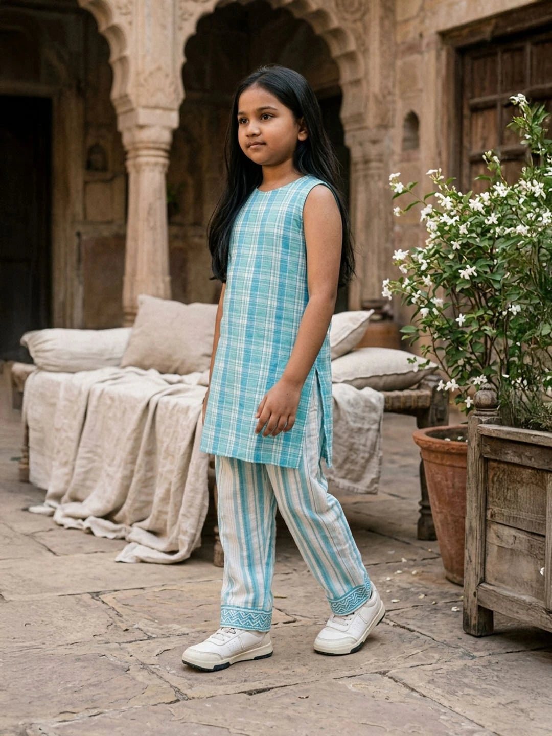 Cotton coord set for kids