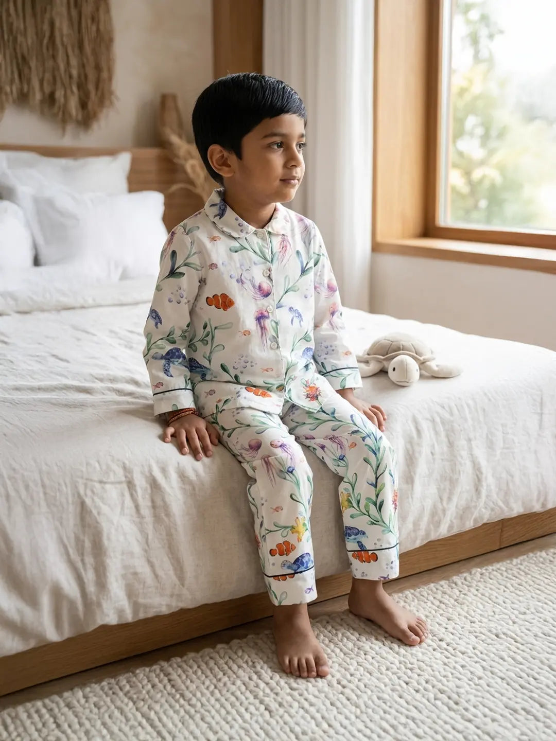 Cotton night suit for kids