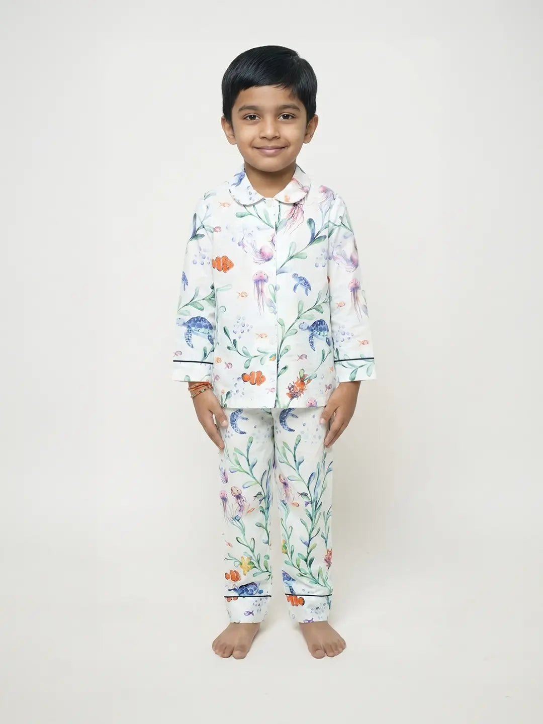 Cotton night suit for kids