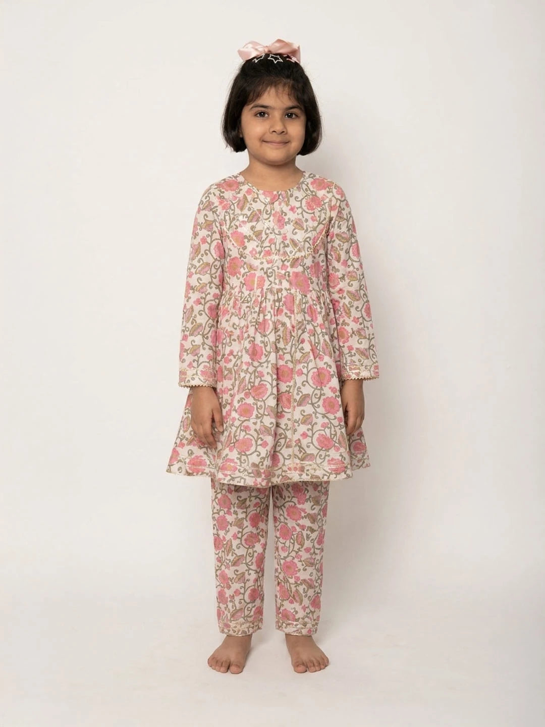 Cotton suit for girls