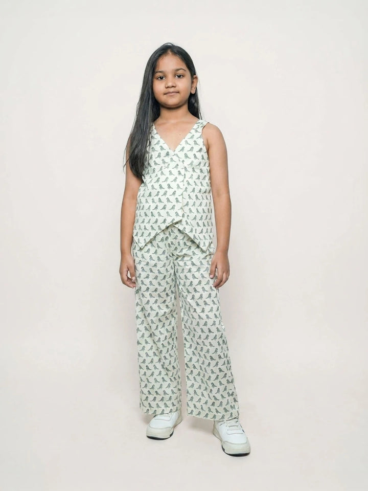 Pure cotton coord set for girls