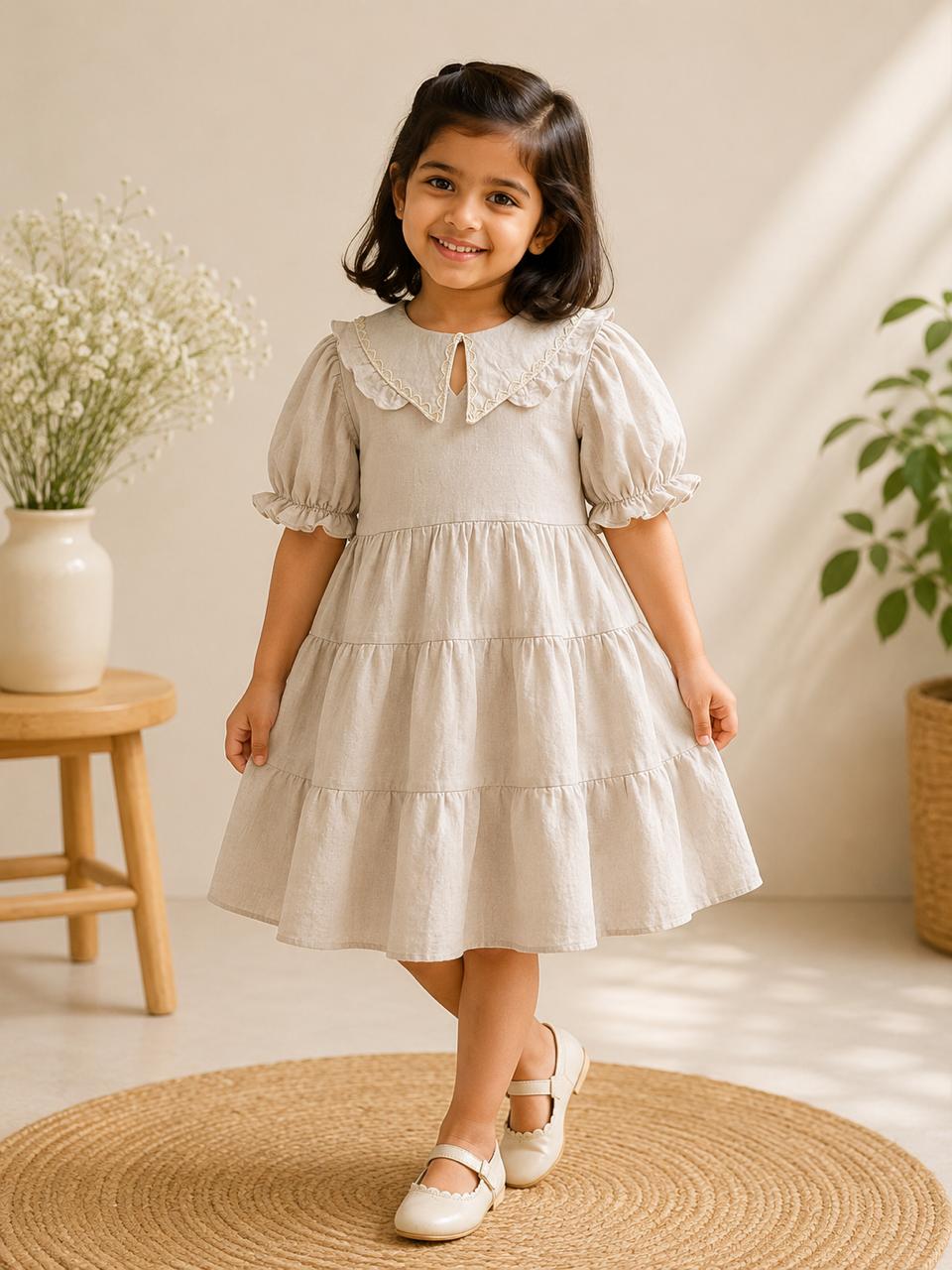 Pure linen frock