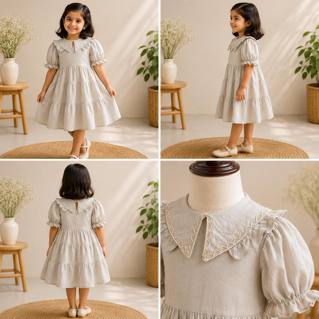 Pure linen frock