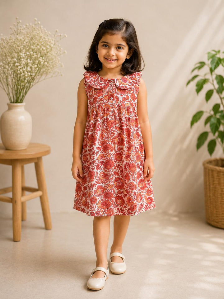 Pure cotton hand block frock