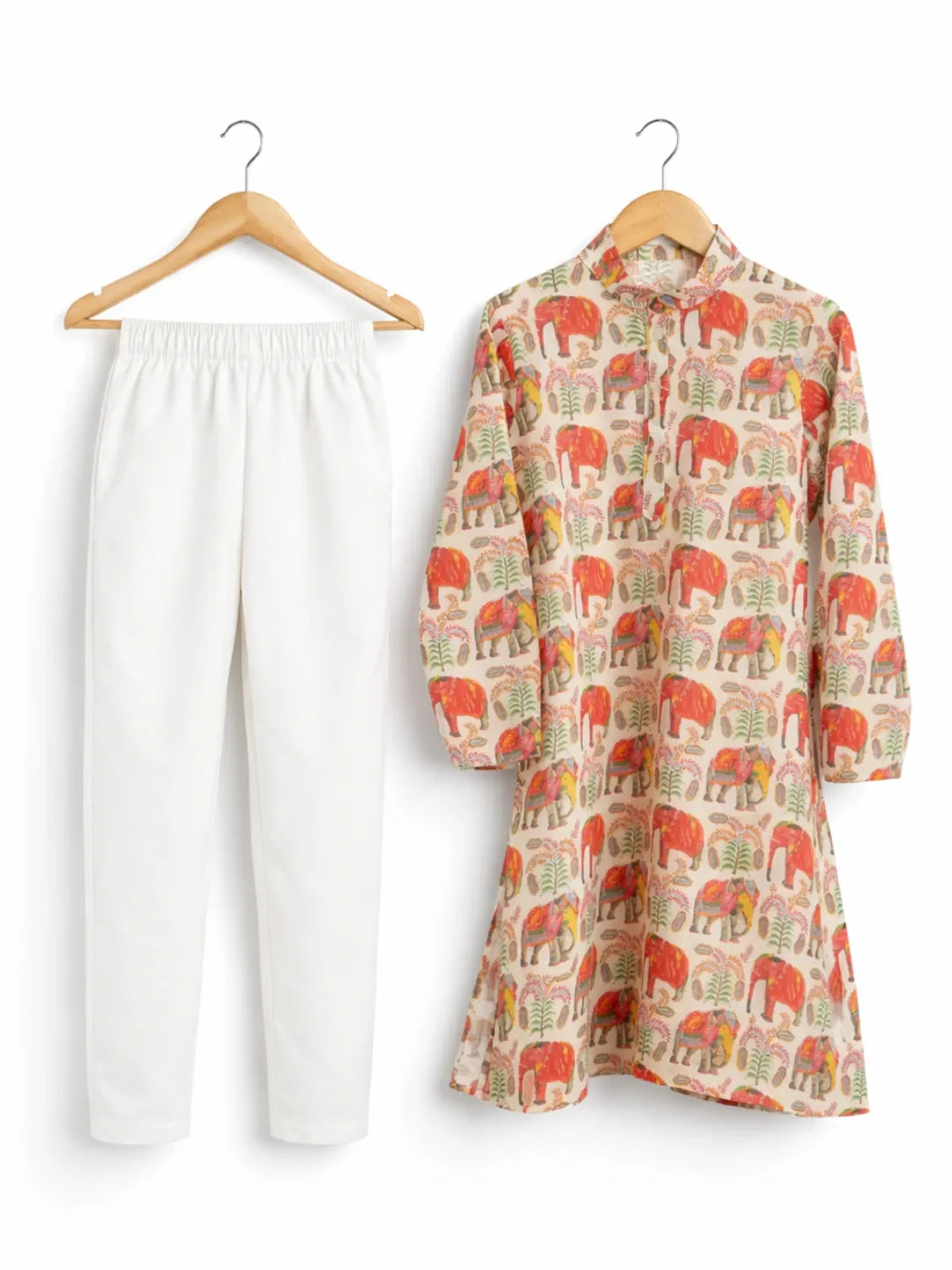 Elephant print cotton Kurta Pajama