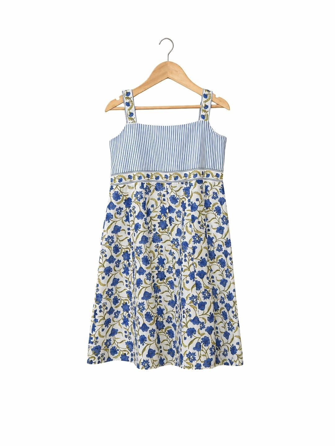 Sleeveless cotton suit for girls