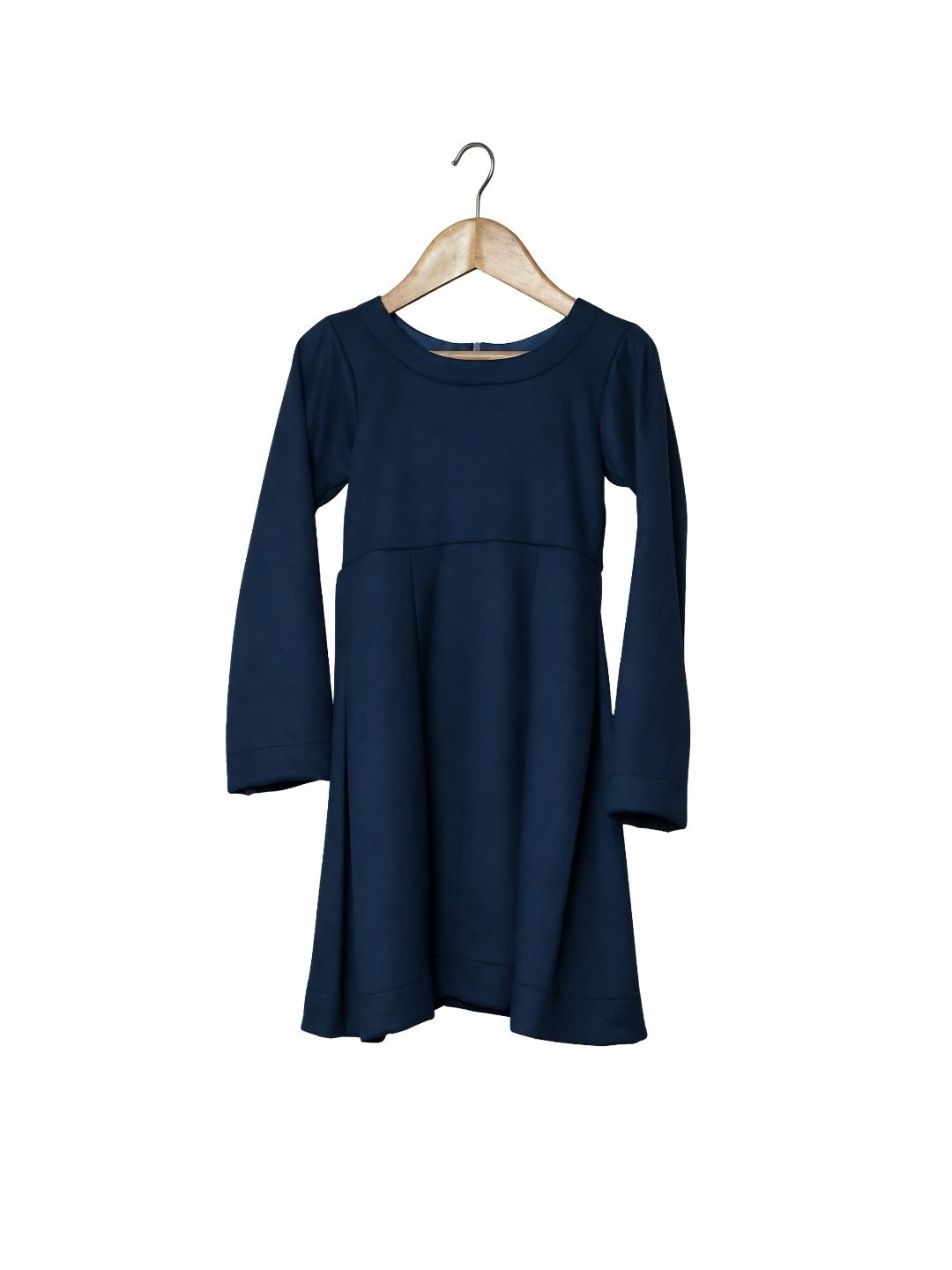 Blue velvet frock for girls