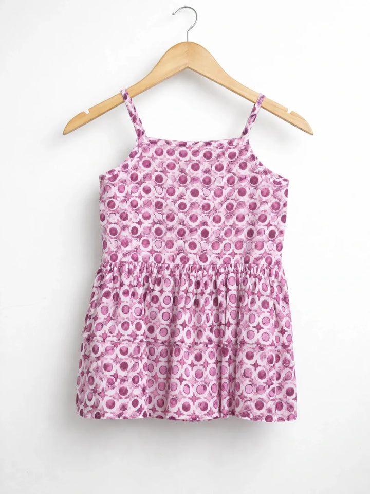 Pure cotton mauve colour coord set for girls