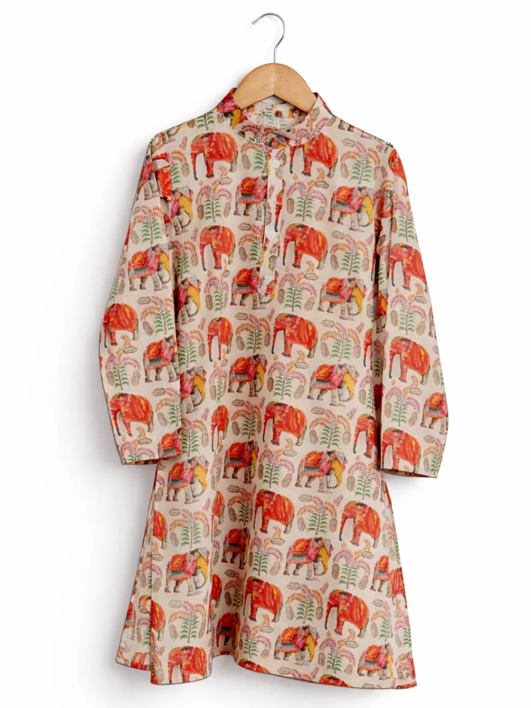 Elephant print cotton Kurta Pajama