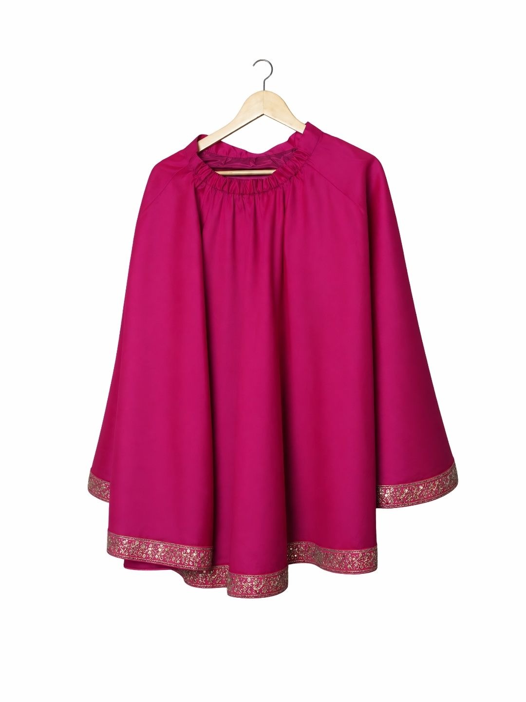 Pink lehenga with embroidered top