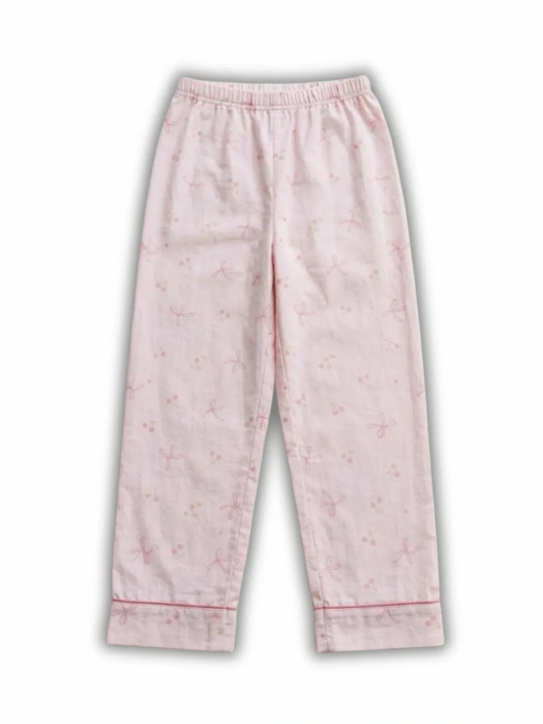 Baby Pink rayon cotton night suit for girls