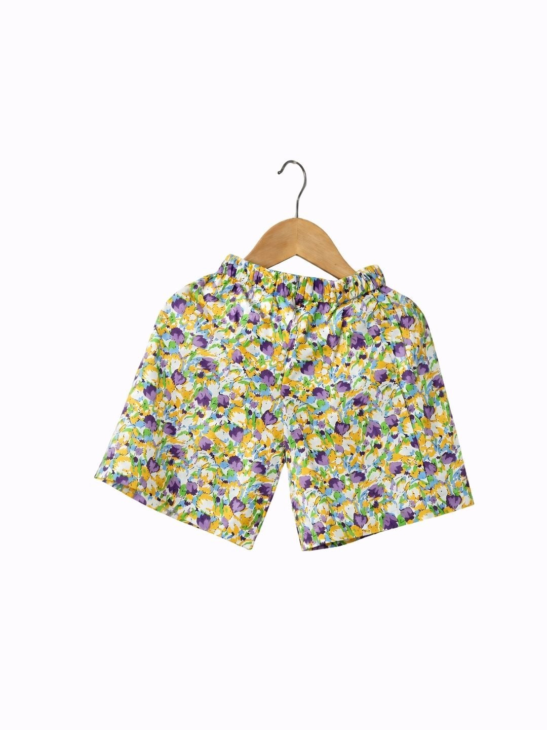 Cotton sleeveless top and shorts for girls