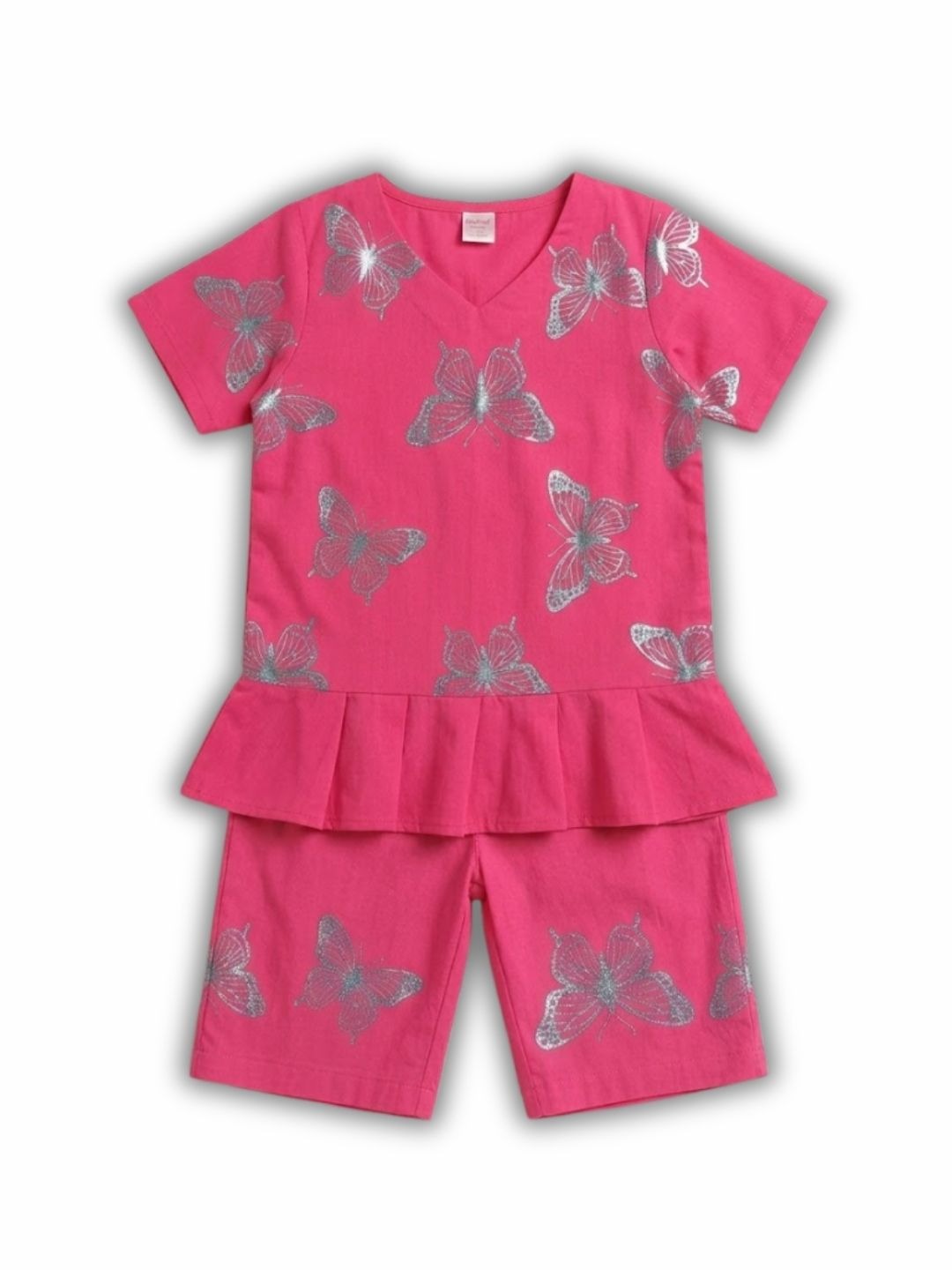 Cotton embroidered coord set for girls
