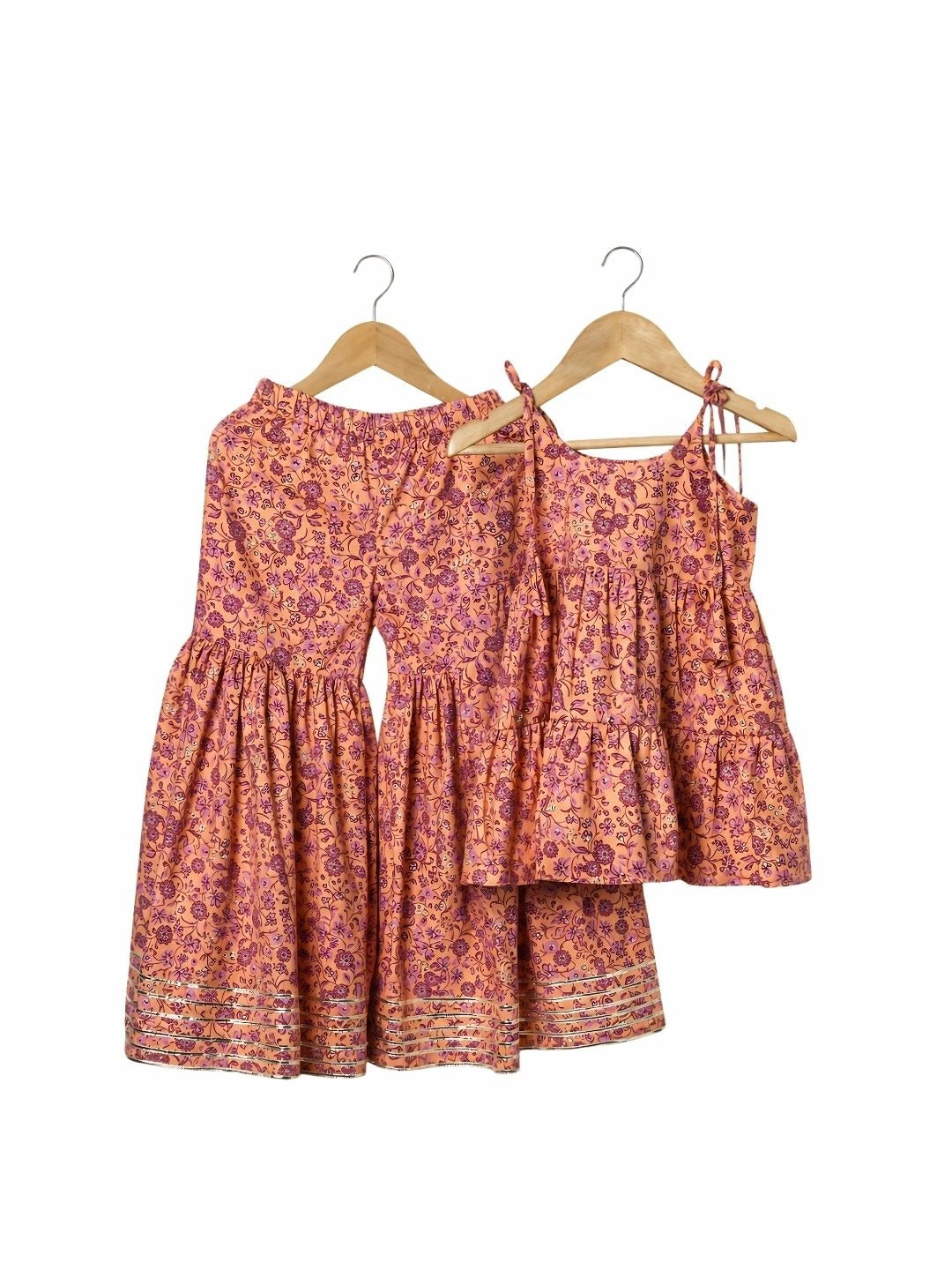 Glace cotton sharara set for girls