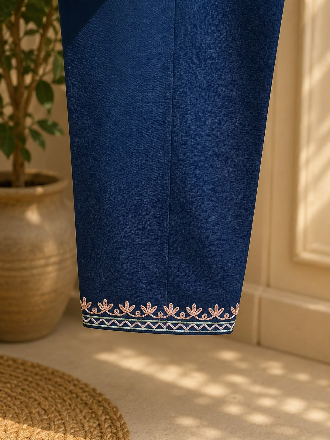 Blue Kashmiri Style Kurta Set